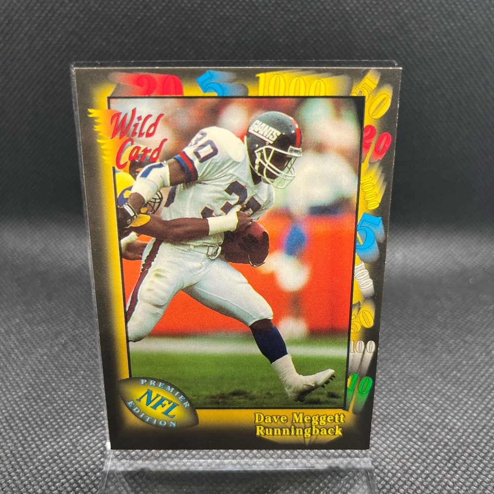 Wild Card NFL Premier Edition Card Dave Meggett
